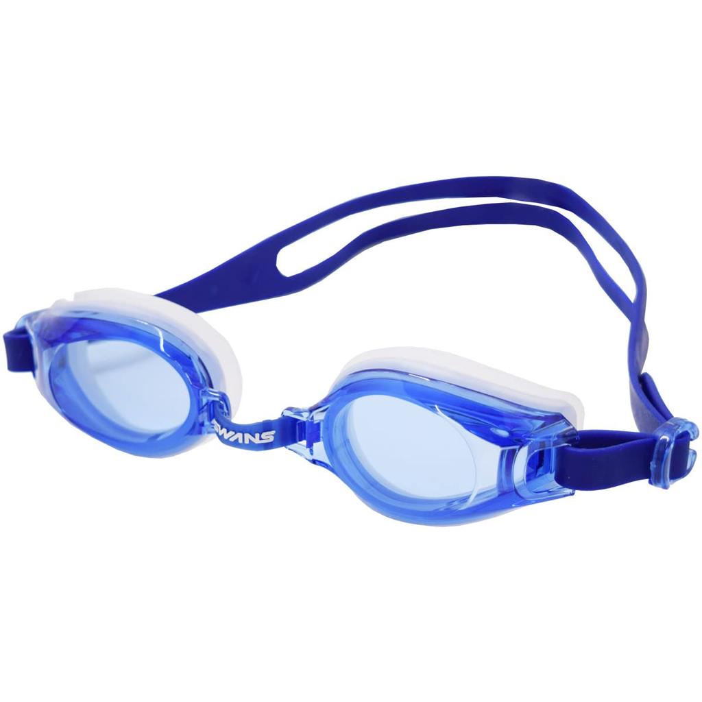 [SWANS] Swim Goggles for Children 6-12 Years Old Made In Japan Anti-fog UV Protection Antibacterial F One Size Fits Most SWRVJ-005N (Blue (BL))
