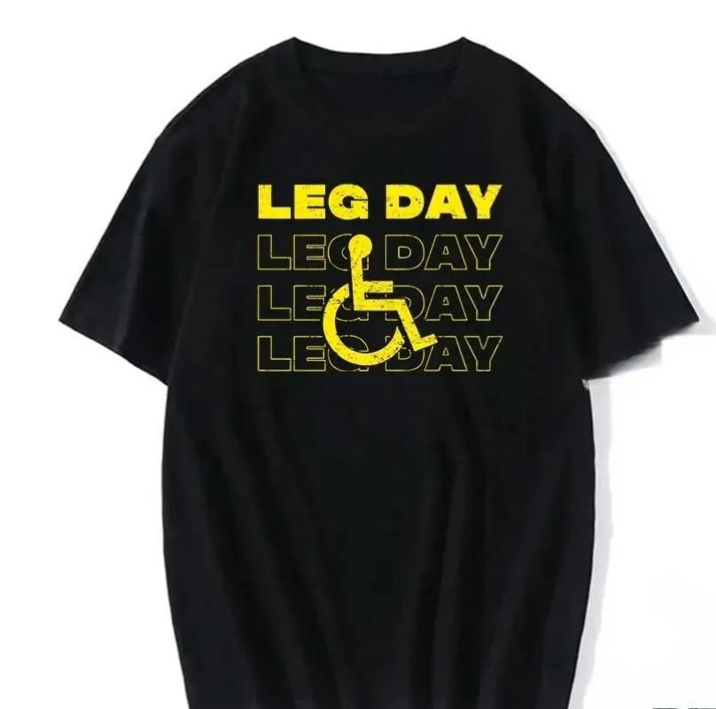 Novelty Leg Training Day Graphic Print Bodybuilder Tee Sarcastic Funny Short Sleeve Women T Shirt Casual Loose Fashion Women Tee