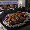 Glory Devils Rise Three-piece set (1 * duvet cover + 2 * pillowcase, without core) 2D Flat Duvet cover and pillowcase Bedding set Soft and comfortable