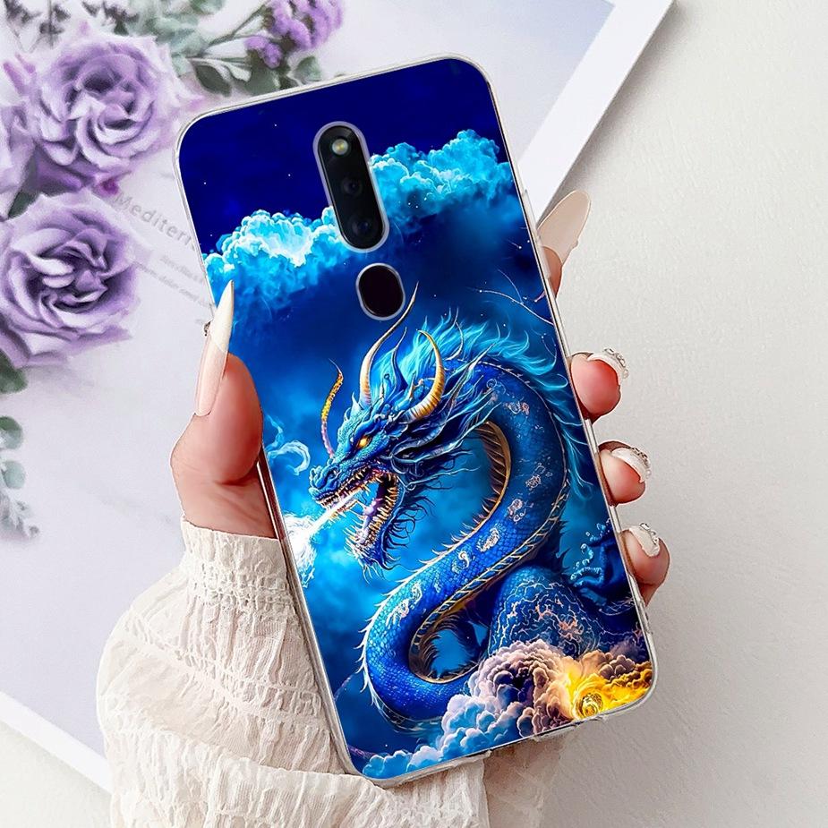 For Oppo F11 Case CPH1913 CPH1911 Colorful Flowers Painted Cover Soft Silicone Phone Case For Oppo F11 Pro F 11 OppoF11 Pro Bags