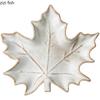 Vintage Ceramic Maple Leaf Dinner Plate Dried Fruit Plate Snacks Dim Sum Plate Jewelry Tray Household Specialty Tableware