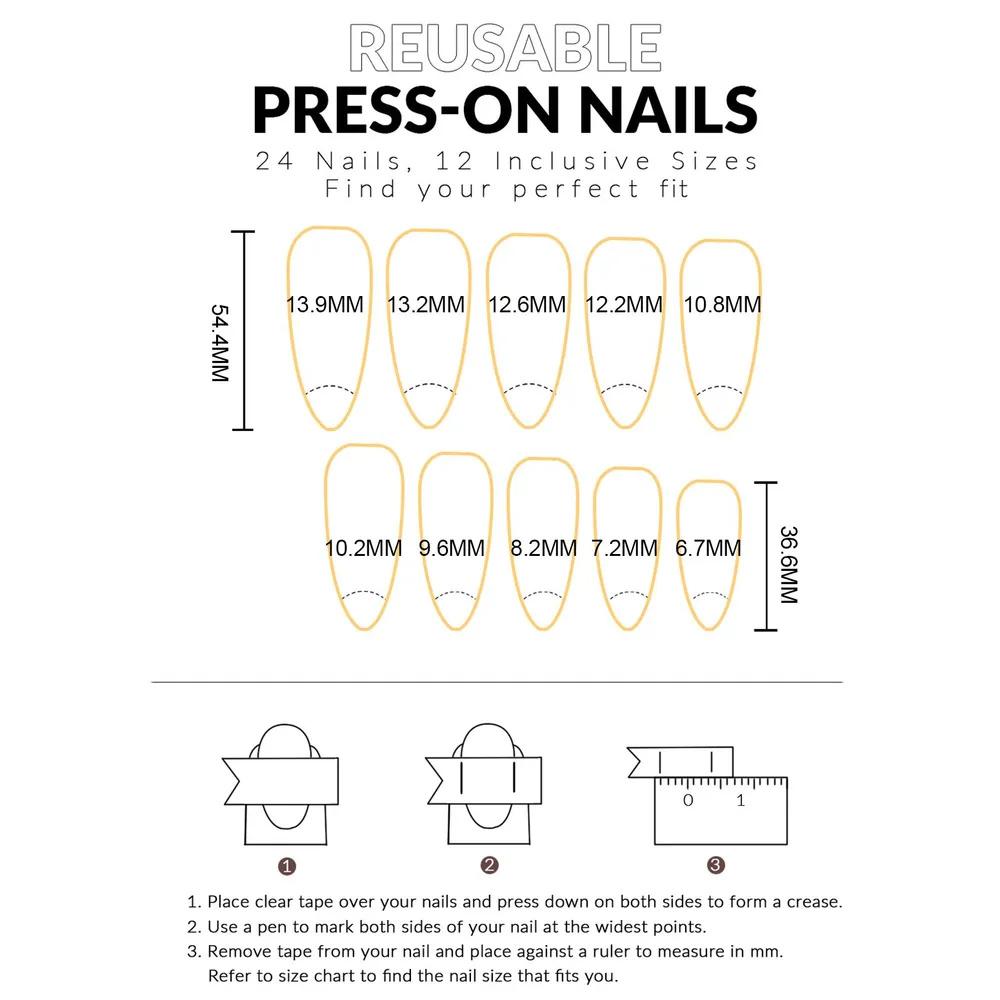 Brown Nail , Fashionable European And American , Wearable Nail Extensions, Ready-made And Detachable Nail .2ml