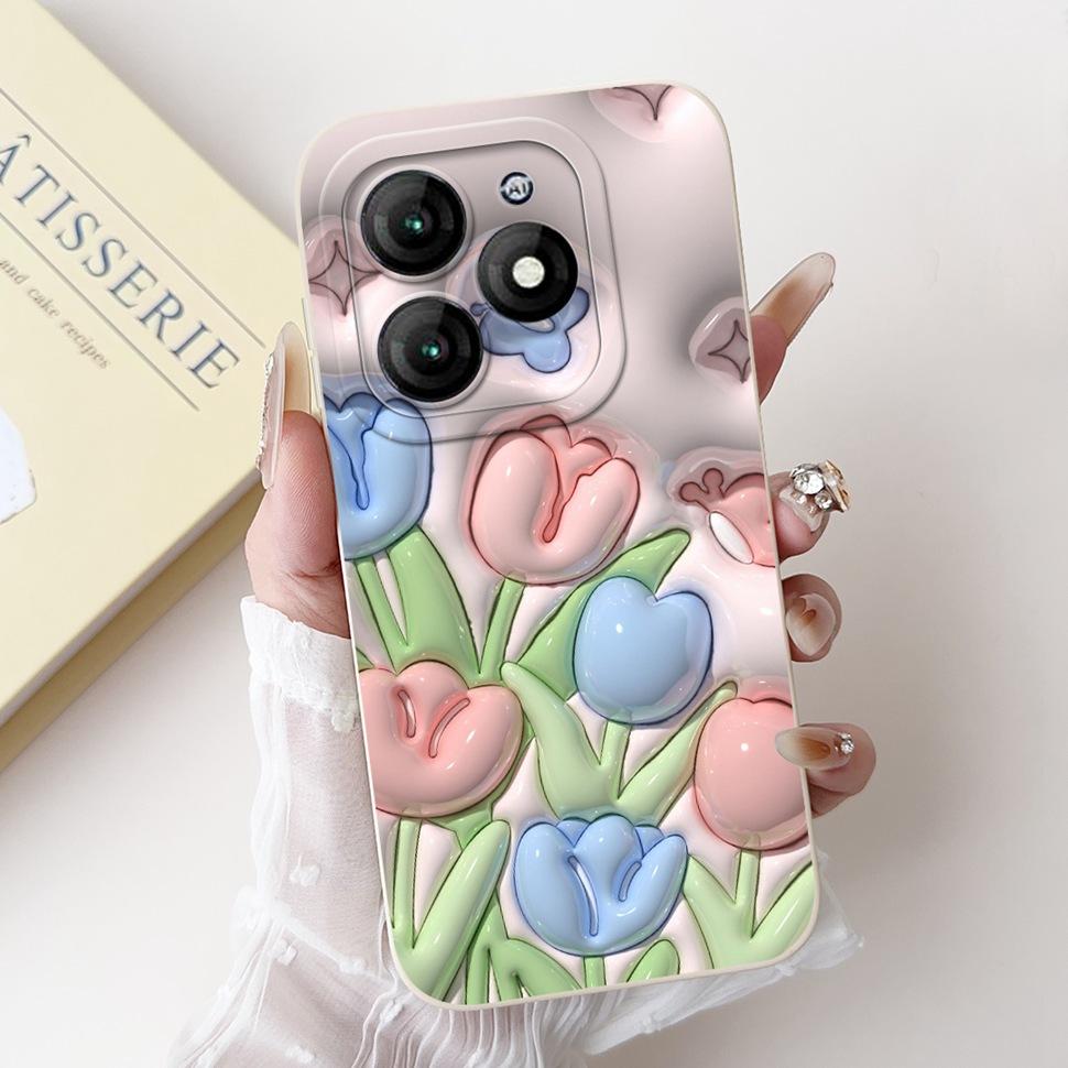 For Itel A70 A665L Case Soft Silicone Fashion Rabbit Phone Cover For Itel A 70 A70 Fundas ItelA70 Casing Shockproof Cover