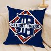 DDetroit TTigersS Cushion Cover Soft Plush Throw Pillow Cover  DoubleSided Decorative Cushion Case  Sofa Bedroom Home Decor