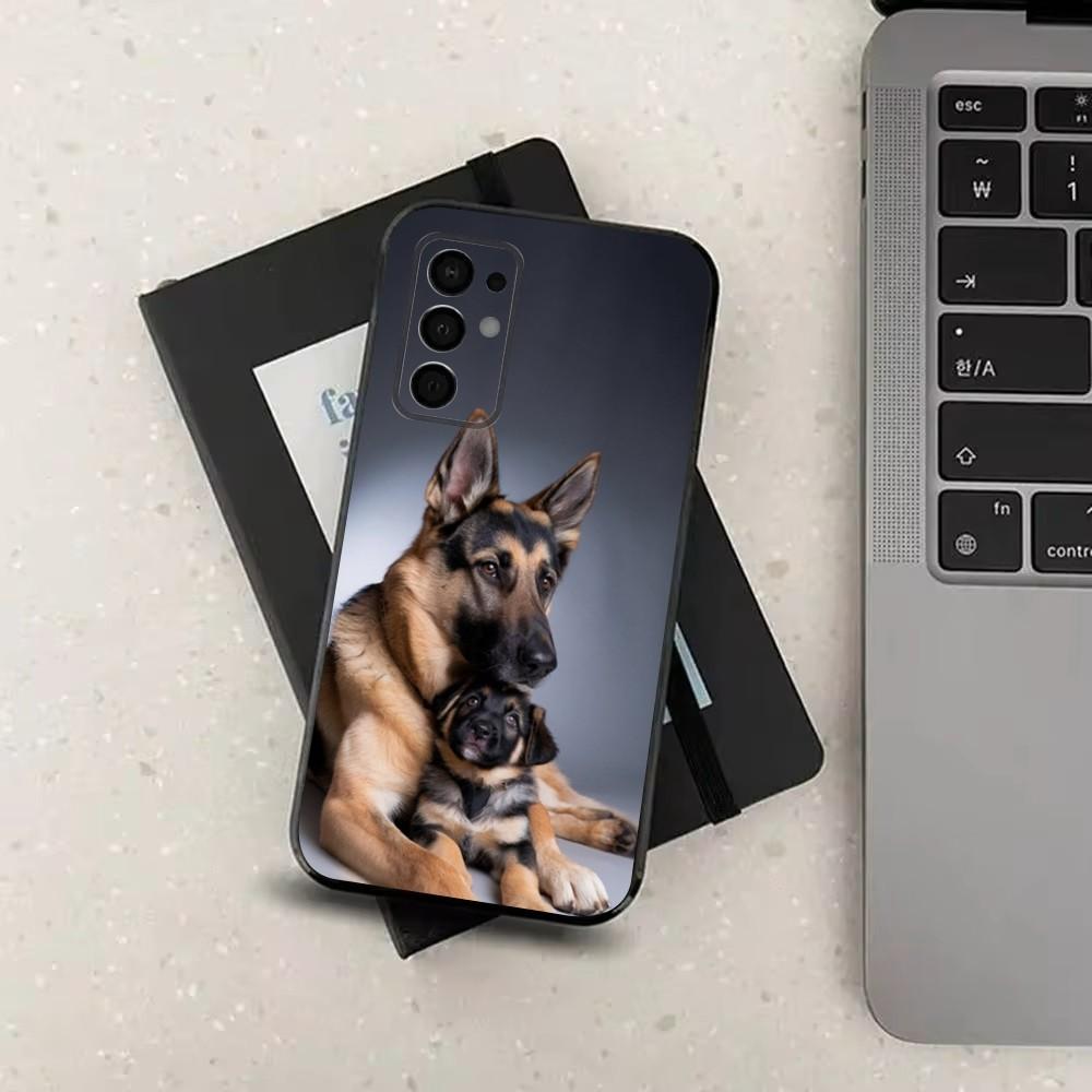 Animal German Shepherd Dogs Phone Case For Samsung Galaxy A91,A80,A73,A72 ,A71,A53A52,A32 ,A31A22,A21s,A20,Black Cover