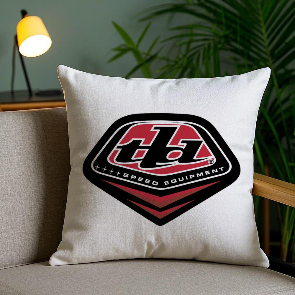 T-Troy Lee Cushion Cover Plush Fabric Soft Double-Sided Printed Sofa Pillow Case Colorfast Home Decor Gift