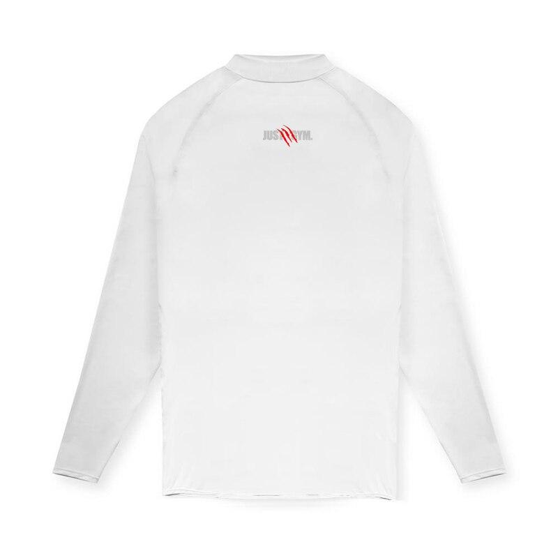 

Muscleguys, новые поступления, мужские футболки с высоким воротником в корейском стиле, тонкая повседневная спортивная одежда для фитнеса XXL белый