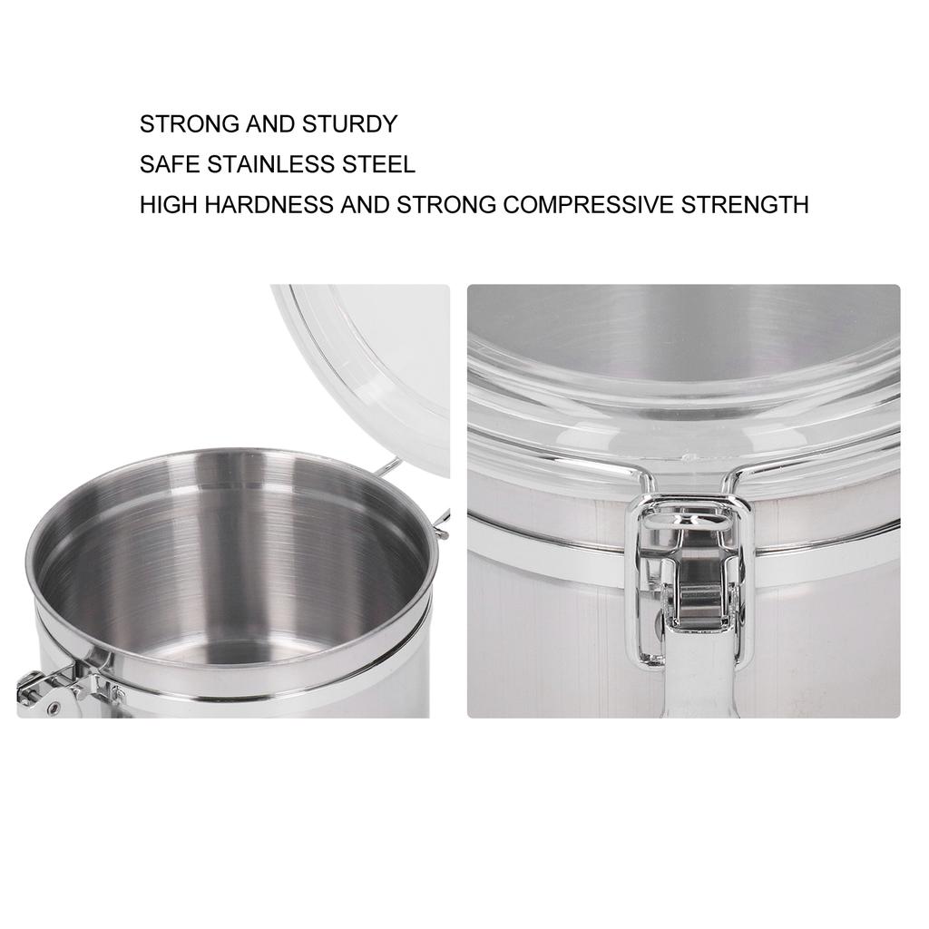 Stainless Steel Sealed Can Stainless Steel Sealed Can Food Storage Container Airtight Canister for Dried Fruit Milk Powder Tea