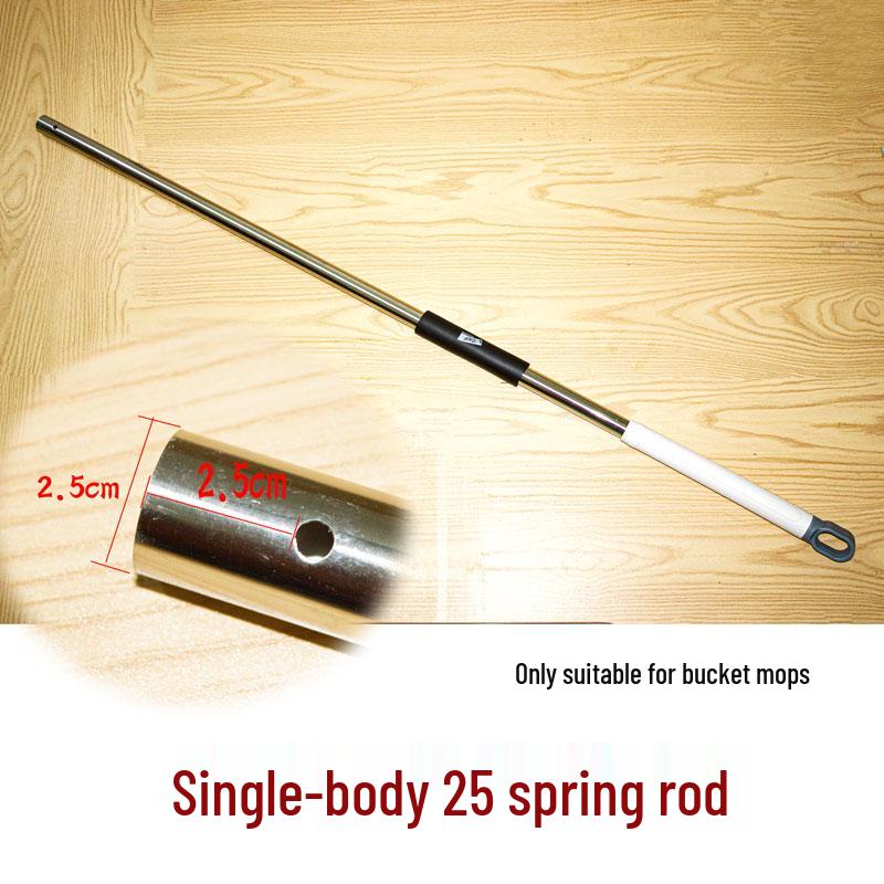 Freihändiger Rotationswischmoppstiel: Teleskopisches Ersatz-Flachmop-Zubehör