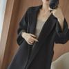 Women's Knee-Length Double-Sided Woolen Coat, Loose Fit, Large Size, 2024 High-End Autumn/Winter Collection