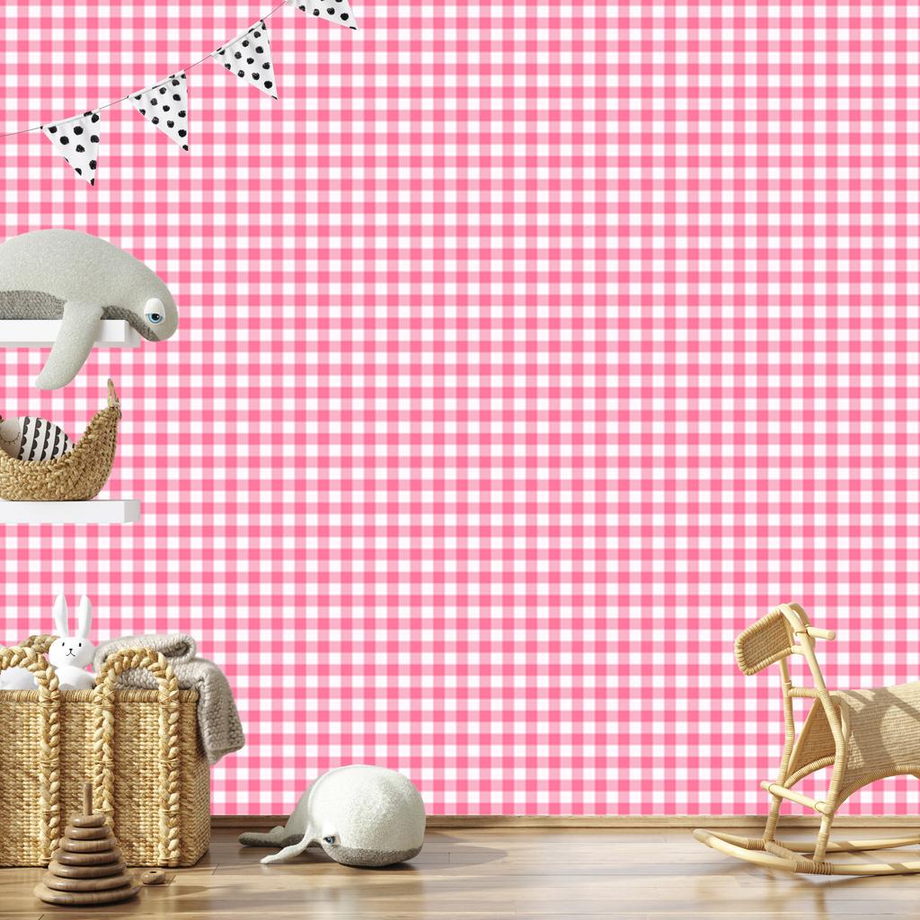 Wallpaper Fabric Pattern Soft Forms, Powder Pink 50x1000