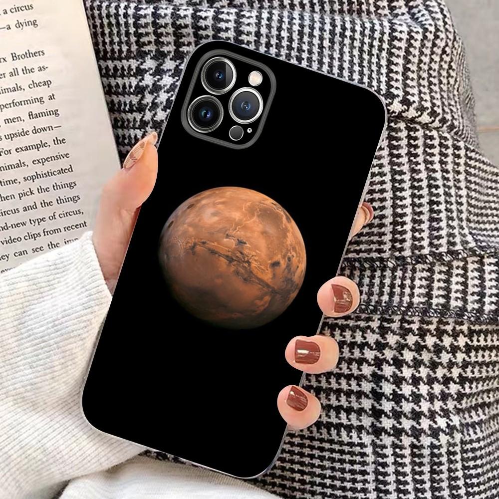 Saturn Mars planet Phone Case for iPhone 15 8 7 6 6S Plus X SE 2020 XR XS 14 11 12 13 Mini Pro Max Mobile Case