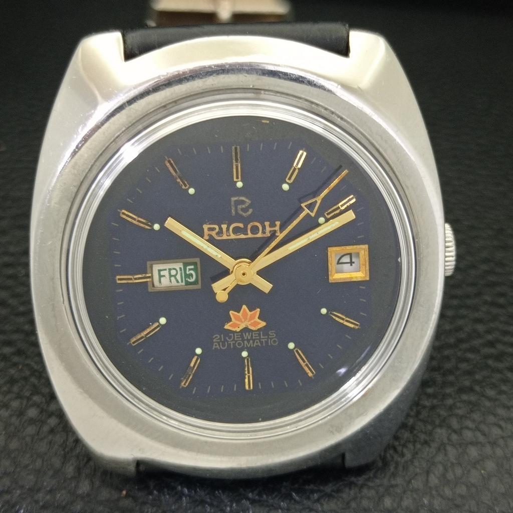 VINTAGE RICOH R31 AUTOMATIC JAPAN MENS ORIGINAL DIAL WATCH a701957-5 R207-a701957