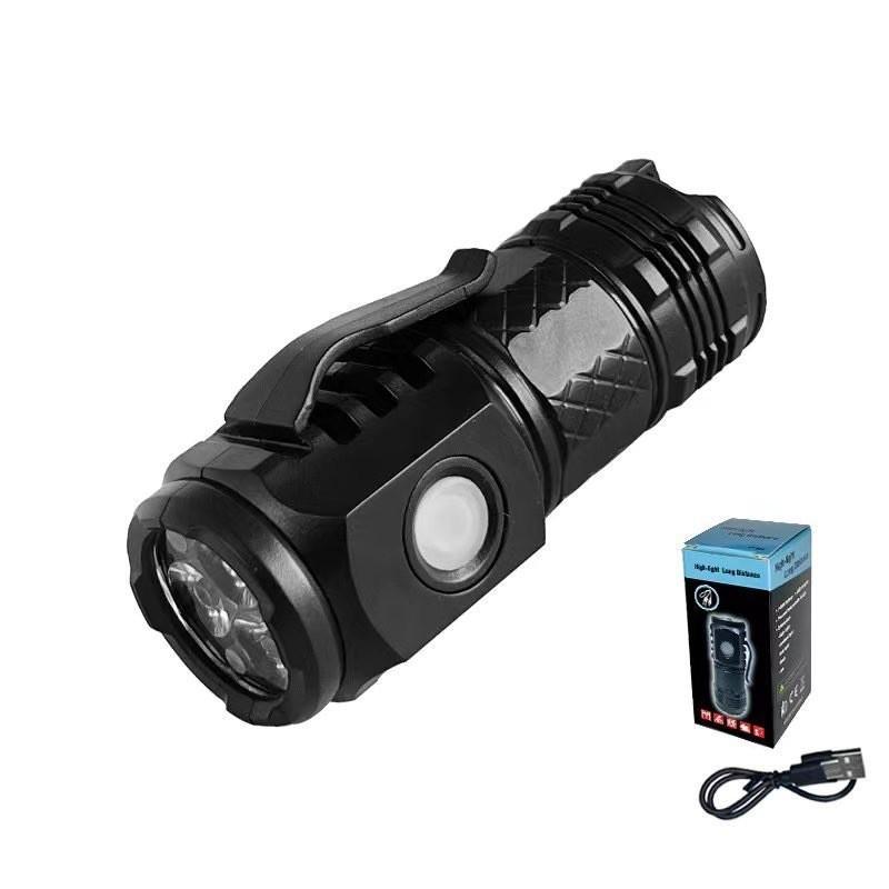 USB Rechargeable Mini Multifunctional High-Intensity Clip-on Cap Light for Outdoor Use