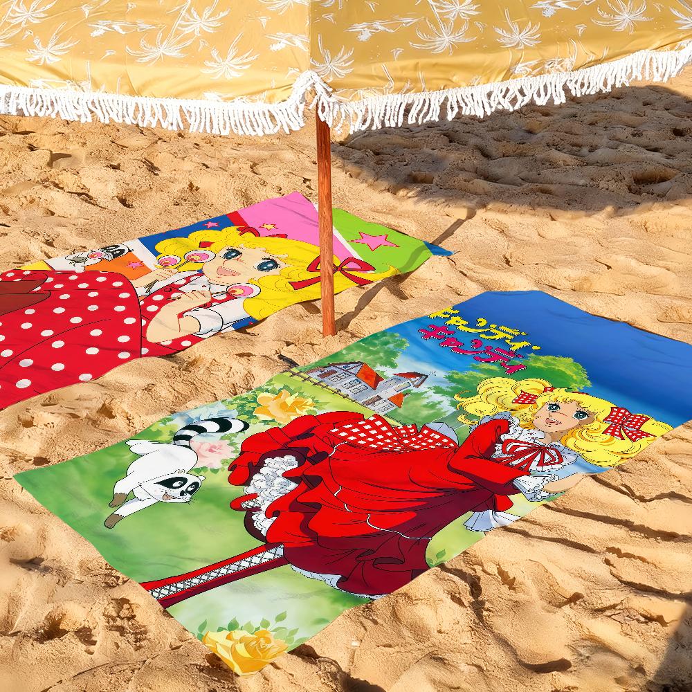 Cute Anime C-Candy Candy Towel Drying Bath Towel Applicable To Light Swimming Camping Yoga Beach Out