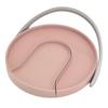 Kitchen Storage Turntable Non Skid Kitchen Spice Beverage Pull Out Organizer Rack for Kitchen Cabinets PantryPink