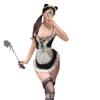 Sexy Lingerie Suspender Lace Seduction Sex Maid Lace Up Naughty Maid Role Uniform Lingerie