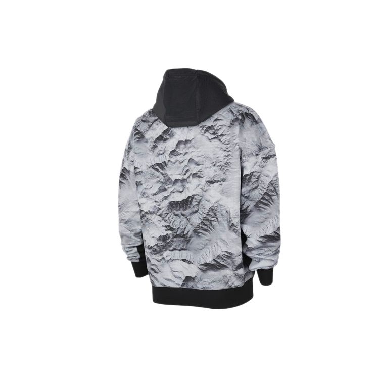 Jordan Letter Print Half-Zip Color Block Hoodie Men Hoodie Black CU9149-100