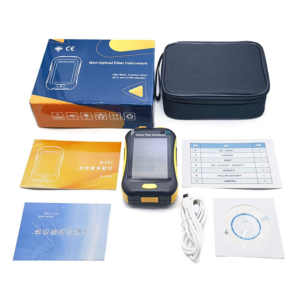 OTDR Fiber Optic Tester 1550nm Optical Time Domain Reflectometer 3.5in LCD Touch Screen Fault Locator