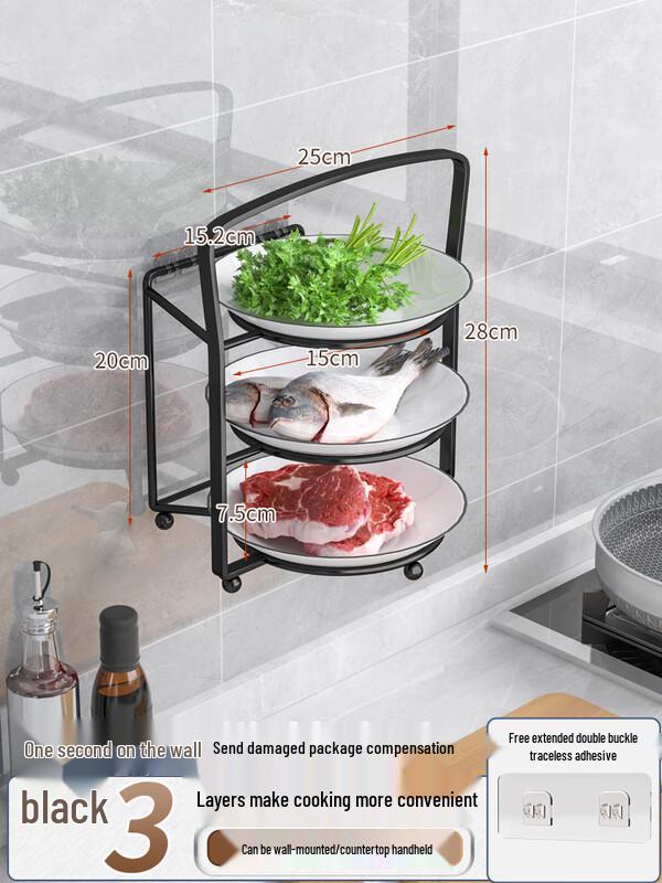 

Nordic Wall-Mounted Kitchen Prep Organizer Rack