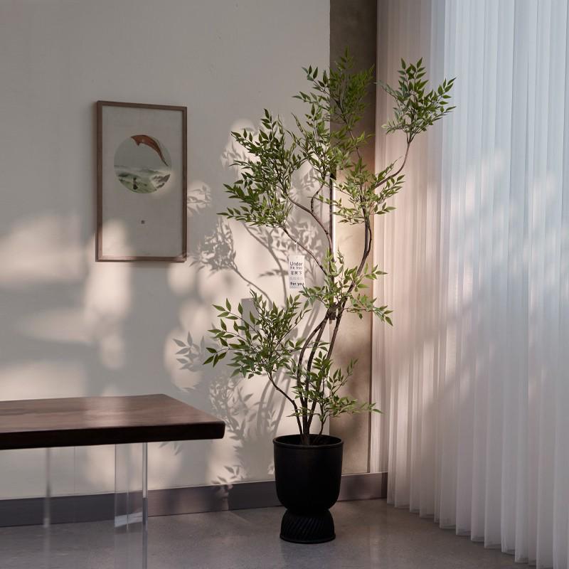 Luxury Fiddle-Leaf Fig Artificial Tree - Large Indoor Potted Plant Decor.