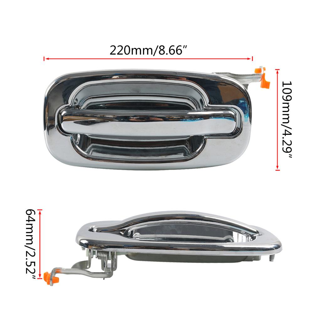 Exterior Door Handle Fit for 99-07 Silverado Tahoe Yukon Replaces 15107655 Rear Left Door Handle Pull Handle