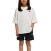 adidas Originals Casual Sports Suit Comfortable Breathable Soft Skin-Friendly Short Sleeve Simple Shorts Kids Sportswear White Black JD3105