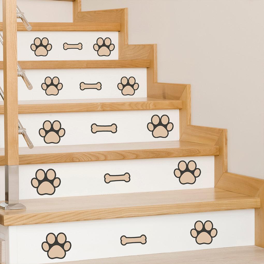 2 Sheets Luminous Wall Stickers Interesting Self-adhesive Pet Dog Themed DIY Decal Scene Layout Prop Room Ornament