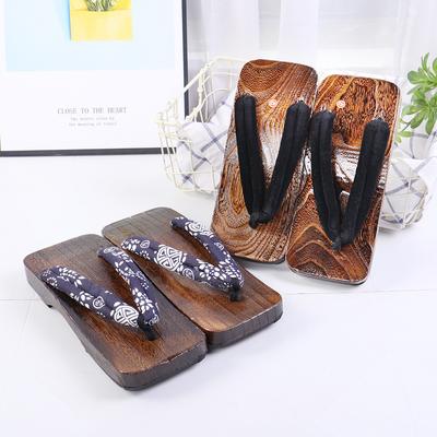 Japonya Tarzı Geta Takunya Erkekler Japon Geleneksel Kapalı Ev Terlik Ahşap Flip Flop Kimono Anime Cosplay Ayakkabı Açık Sandalet