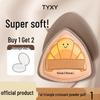 Cuscino Croissant Triangolare Robusto TYXY: Cuscinetto Fondotinta Make-up Super Morbido Zucchero Filato.