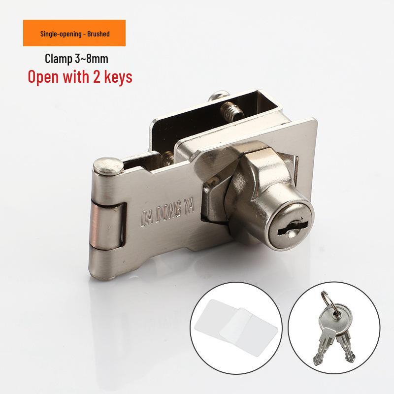 No-Drill Double Door Glass Cabinet Lock for Display & Pet Cabinets