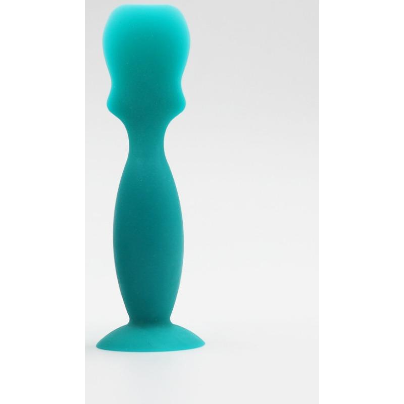 Nový silikonový aplikátor na krém na plenky Silikonová lžička na léky s přísavkou Silikonová kosmetická škrabka