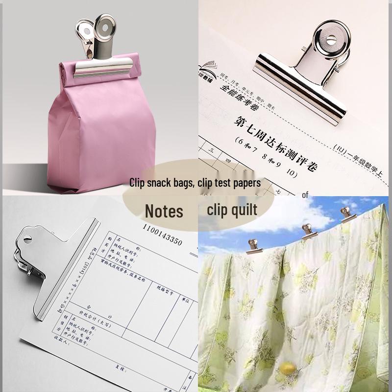 Stainless Steel Butterfly Clips for Organizing and Stationery