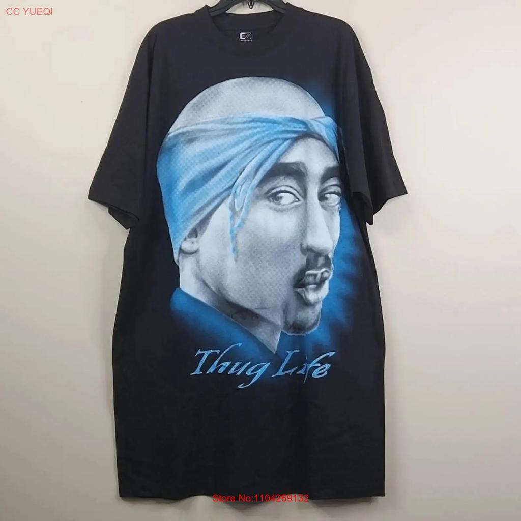 Vintage Oversized Ez Street Gear Ss 2pac Thug Life Frontside Portrait T Shirt Xl Vintage Stylish Versatile Comfortable