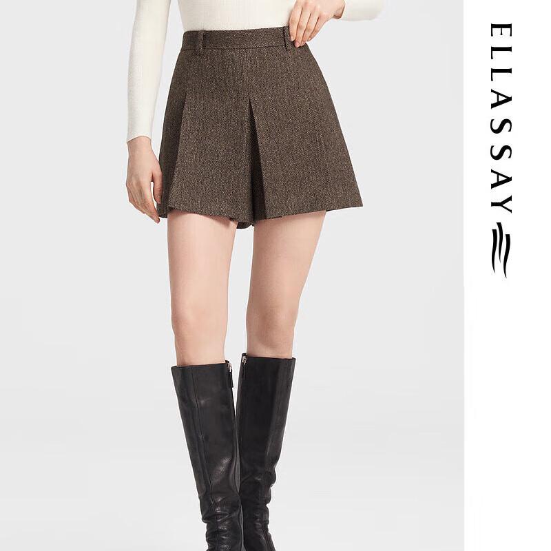 

ELLASSAY Women s Autumn Merino Wool Short Suit Pants S