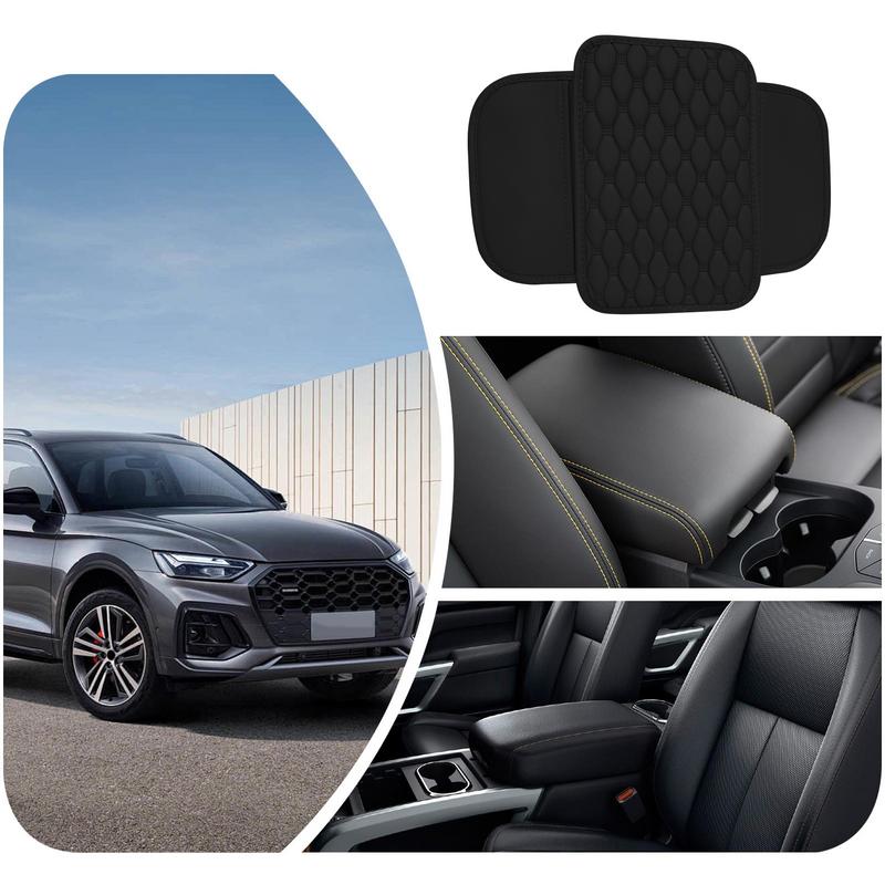 Center Console Armrest Pad Armrest Cushion For Car With Side Pockets Car Interior Accessories Vehicle Armrest Protector For Most