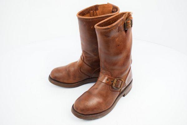 

Сделано в Испании / Мотоботы Sendra из плотной кожи коричневого цвета /22,5 см/ Рант Goodyear / Маслостойкие