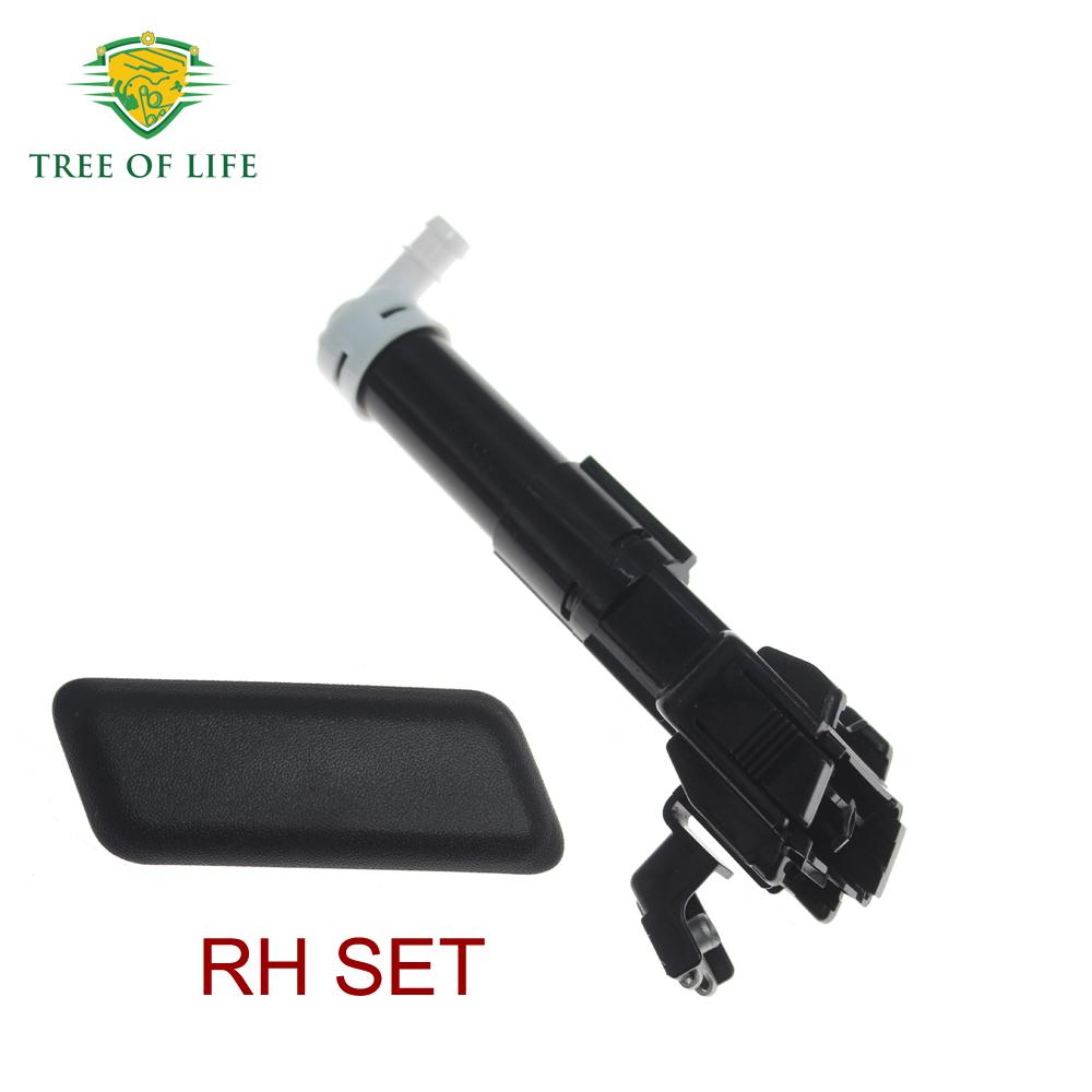 New For Toyota Hilux Vigo 2011 2012 2013 2014 2015 Front Headlight Washer Sprayer Nozzle Pump Headlamp Cover Unpainted LH&RH