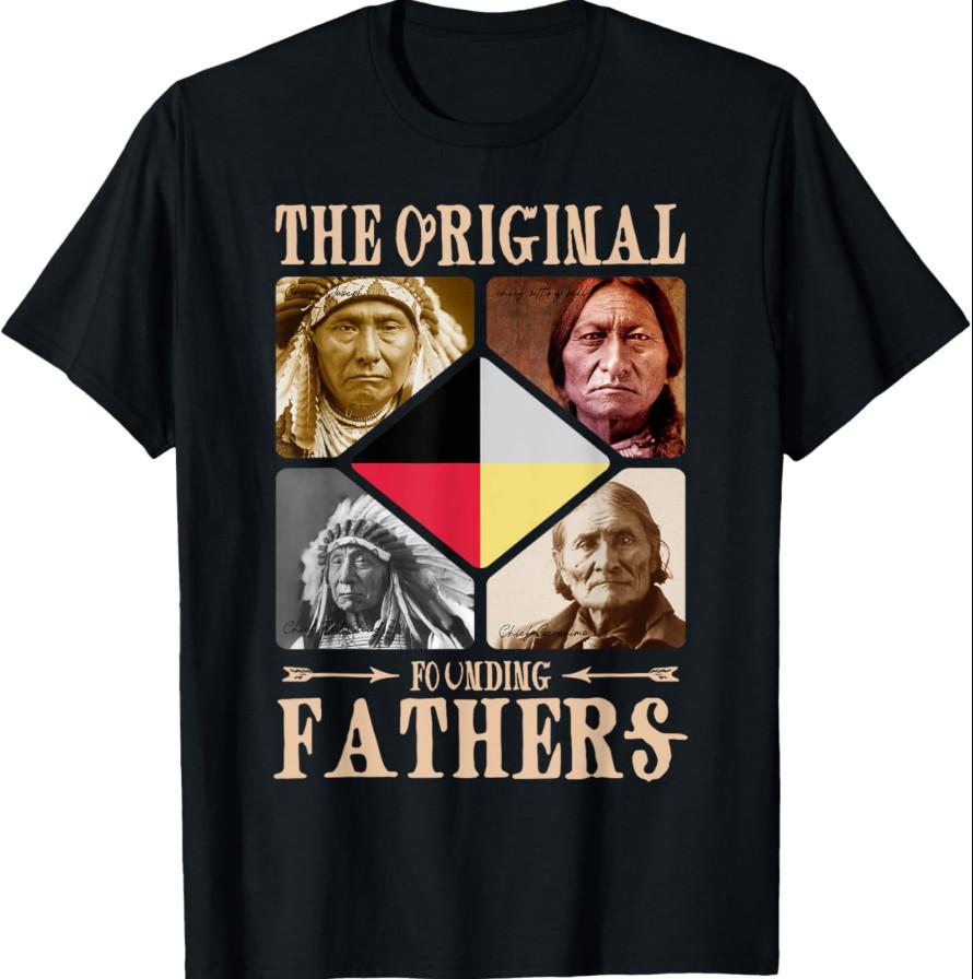 Original Founding Fathers Native American Retro T-Shirt S разноцветный