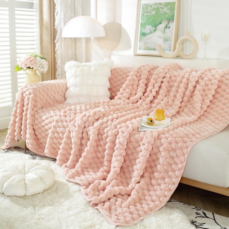 Sofa Cover Towel Thick Warm Rabbit Plush Non-Slip Sofa Cover All-Inclusive Universal Simple Sofa Cover Full Cover Blanket