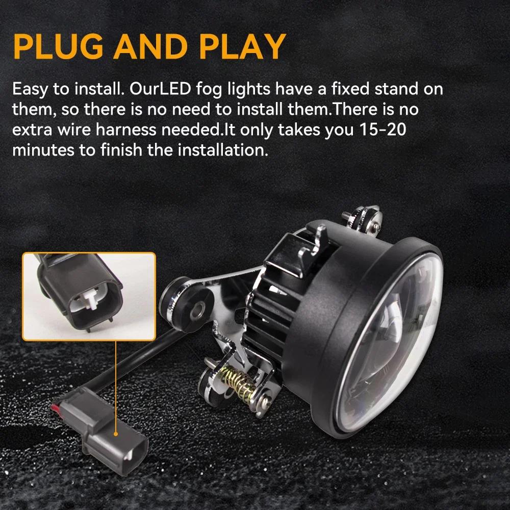 Motorcycle LED Driving Fog Light For Honda Goldwing 1800 GL1800 2006-2010 2012-2017 DOT Moto Headlight LED Driving Fog Light