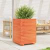 VidaXL Planter Wax Brown 50x50x72 Cm Solid Pine Wood, Outdoor Planter, Flower Box, Tomato Planter, 3282611