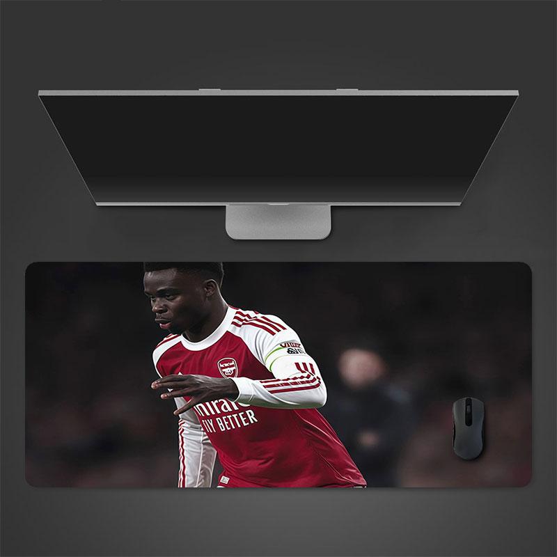 Saka Mouse Pad, Large Gaming Desk Mat, Non-slip XXL Mousepad for Laptop & Tablet, Mini PC Playmat with Stitched Edges