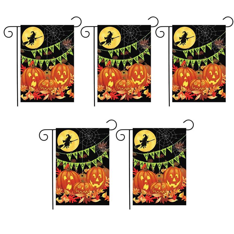 Halloween Decoration Garden Flag Courtyard Garden Decoration Background Outdoor Holiday Flag Background