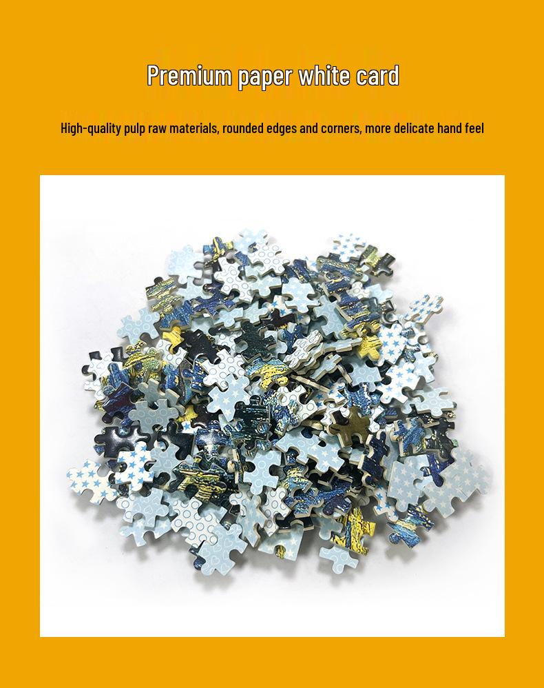 Challenging 1000-Piece Anime Landscape Puzzle: Adult Stress Relief Commemorative Edition