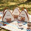 Cartoon Mini Triangle Insulated Lunch Bag Waterproof Bento Box Thermal Bag For Kids Students Outdoor Portable Picnic Cooler Bag