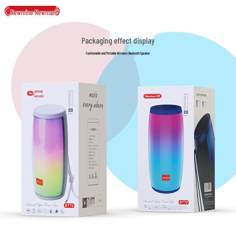 Newmine BT70 Portable Bluetooth Speaker CN plug (adapter included)