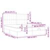 Ottoman Bed with Mattresses Dark Blue 160x200 cm Velvet