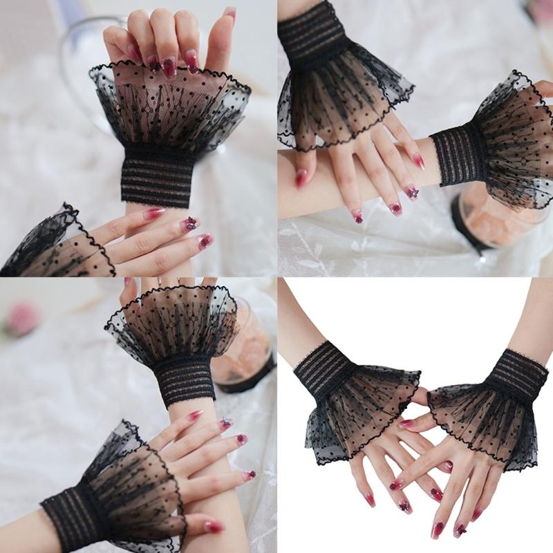 Elegant Trim Point Gloves For Unguis Art Photography Ventilated Polyamide Flexible Accessories For Weddings Parties