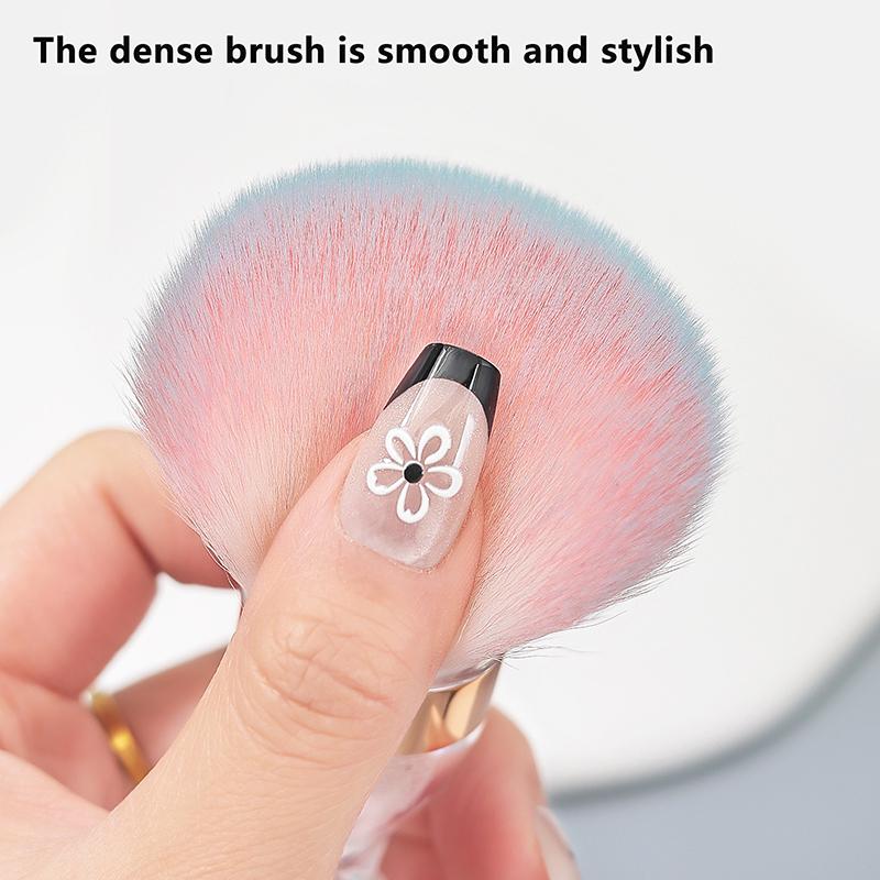 1Pcs Professionals Nails Art Brush Hourglass Style Dust Cleaning Make Up Brush Manicure Accessories Equipment Tools